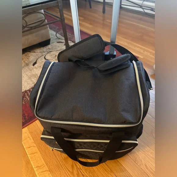 Rolling Travel Duffel Bag with Wheels & Telescoping Handle - Picture 8 of 16